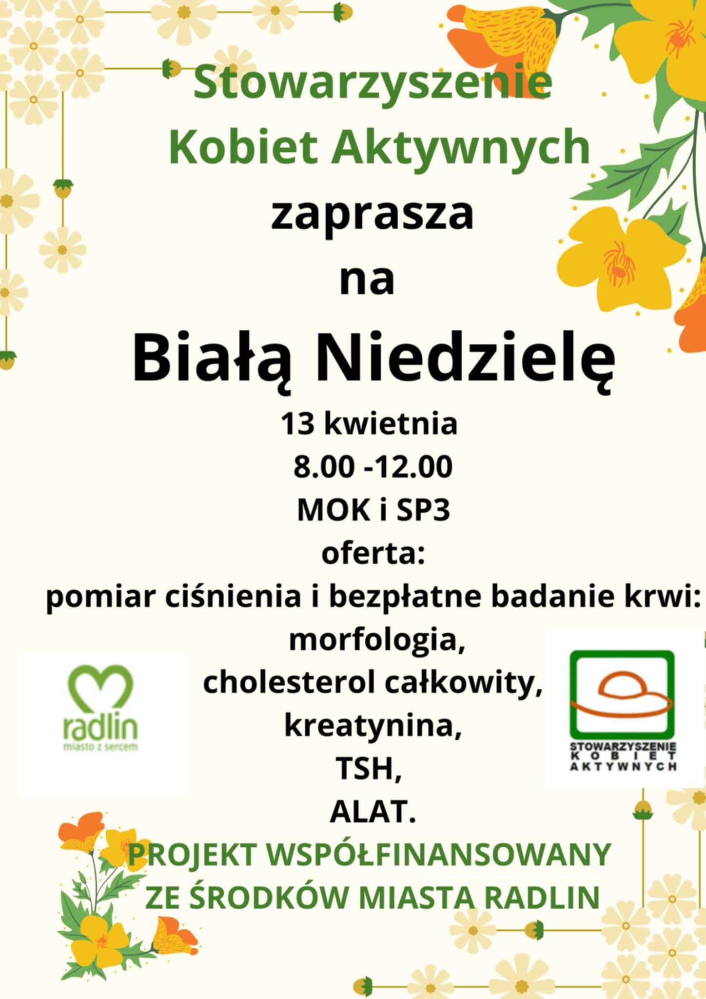 Plalat Biała Niedziela