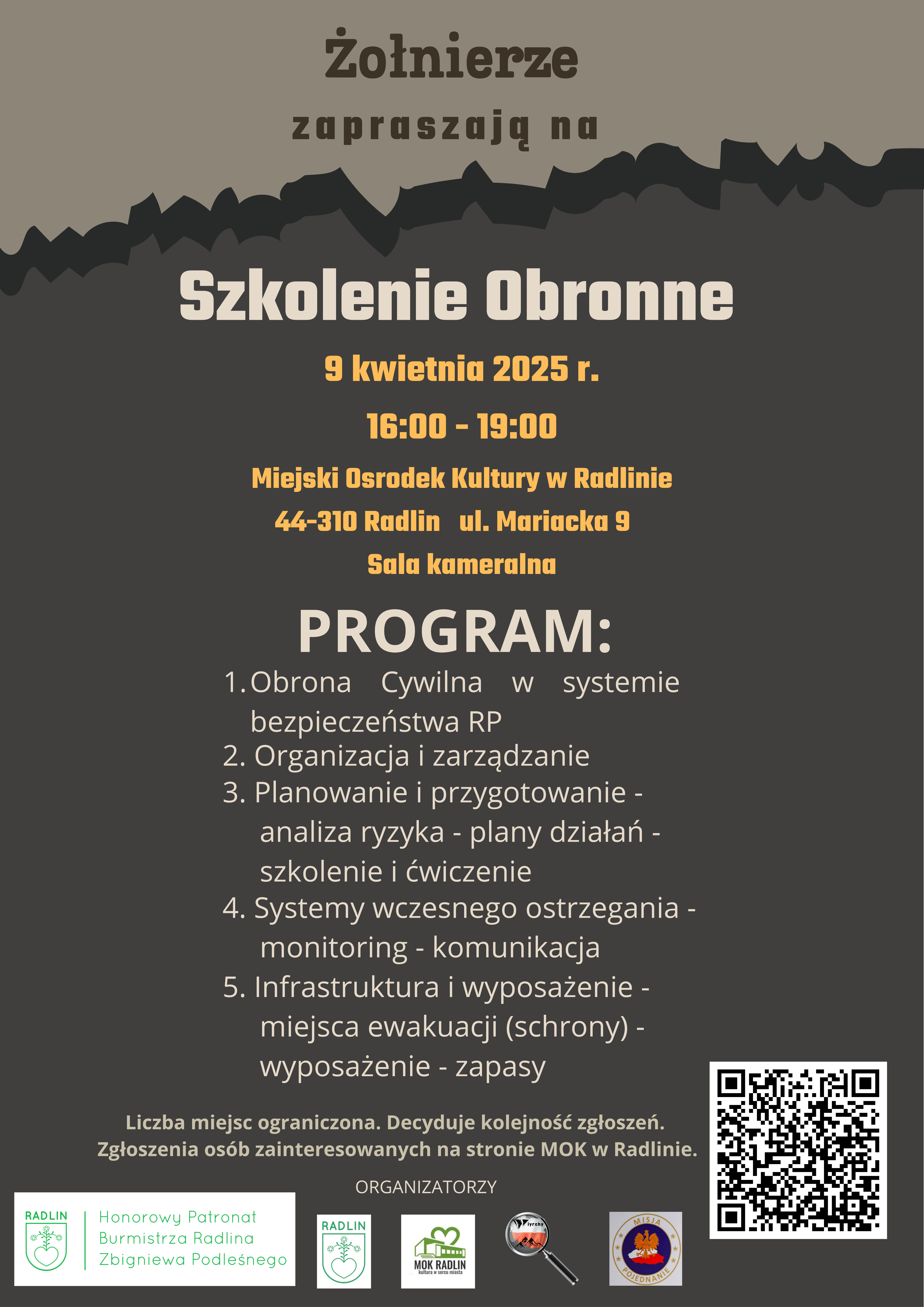 Plakat - szkolenie obronne