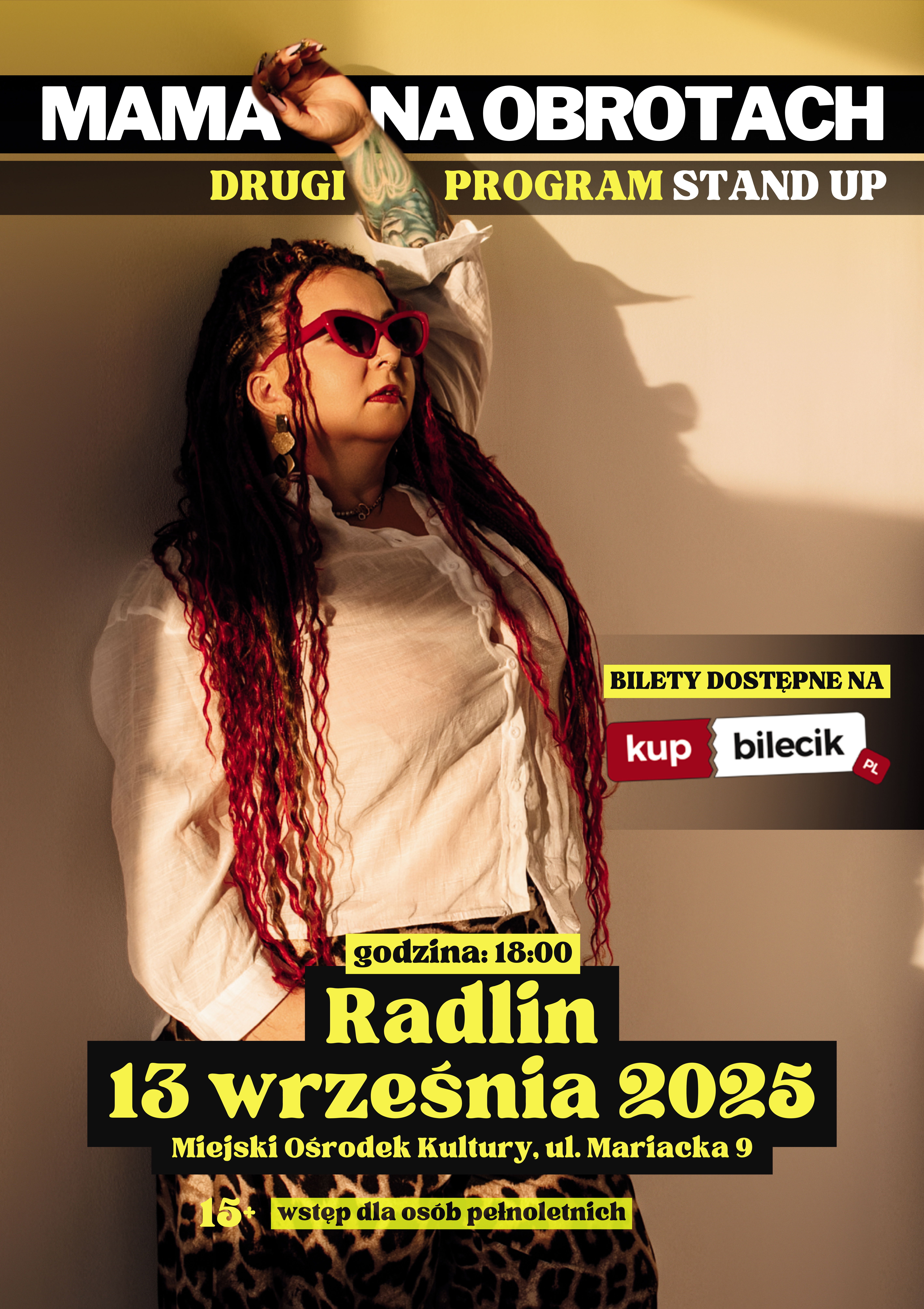 Plakat MAMA NA OBROTACH