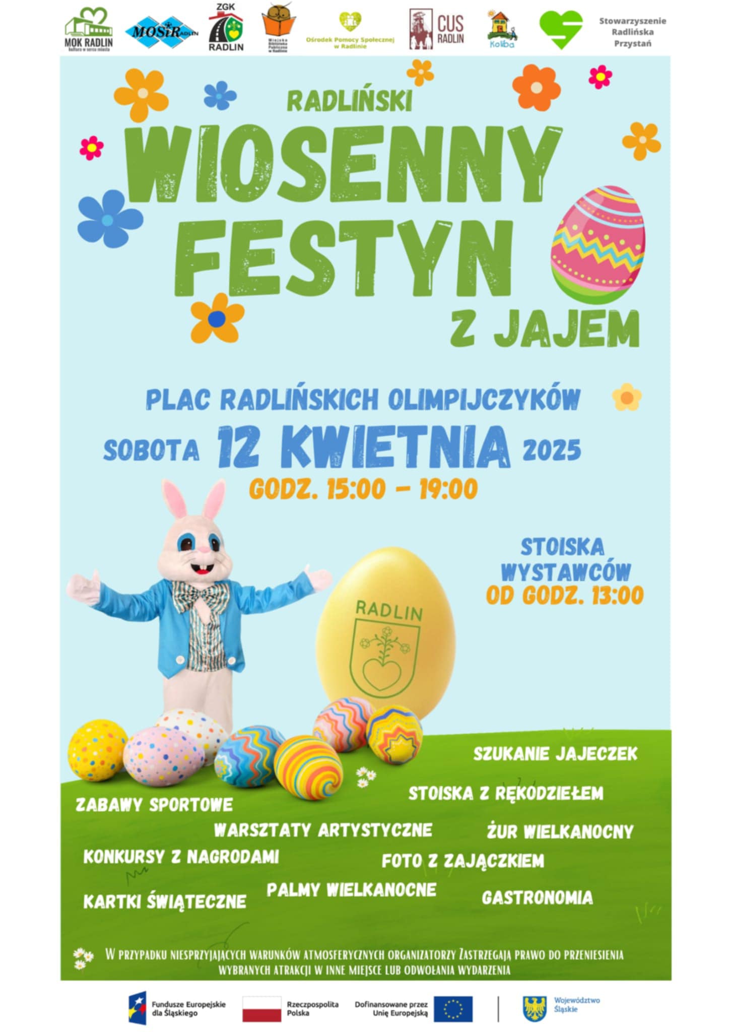 Plakat RADLIŃSKI WIOSENNY PIKNIK Z JAJEM