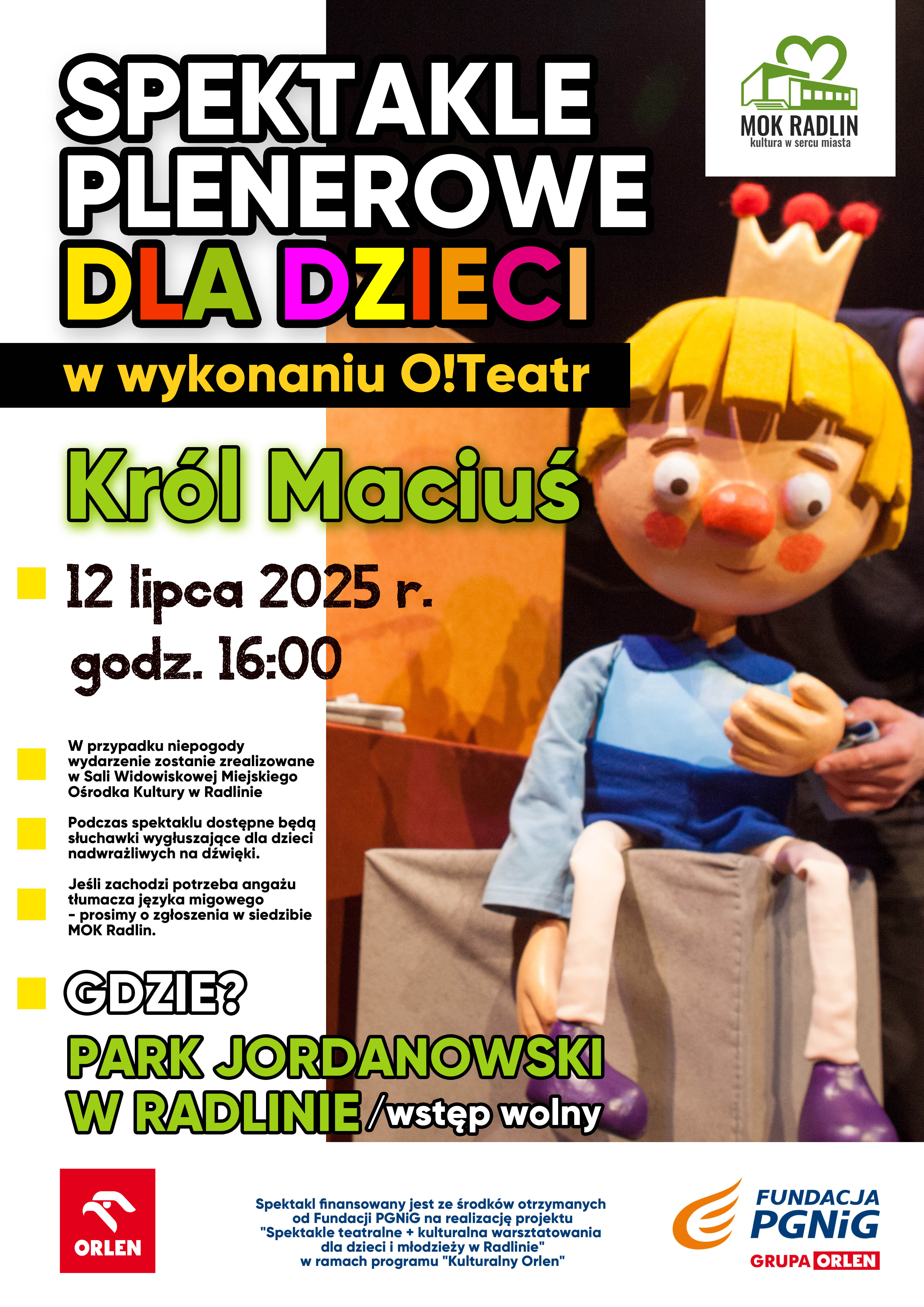 SPEKTAKLE PLENEROWE DLA DZIECI