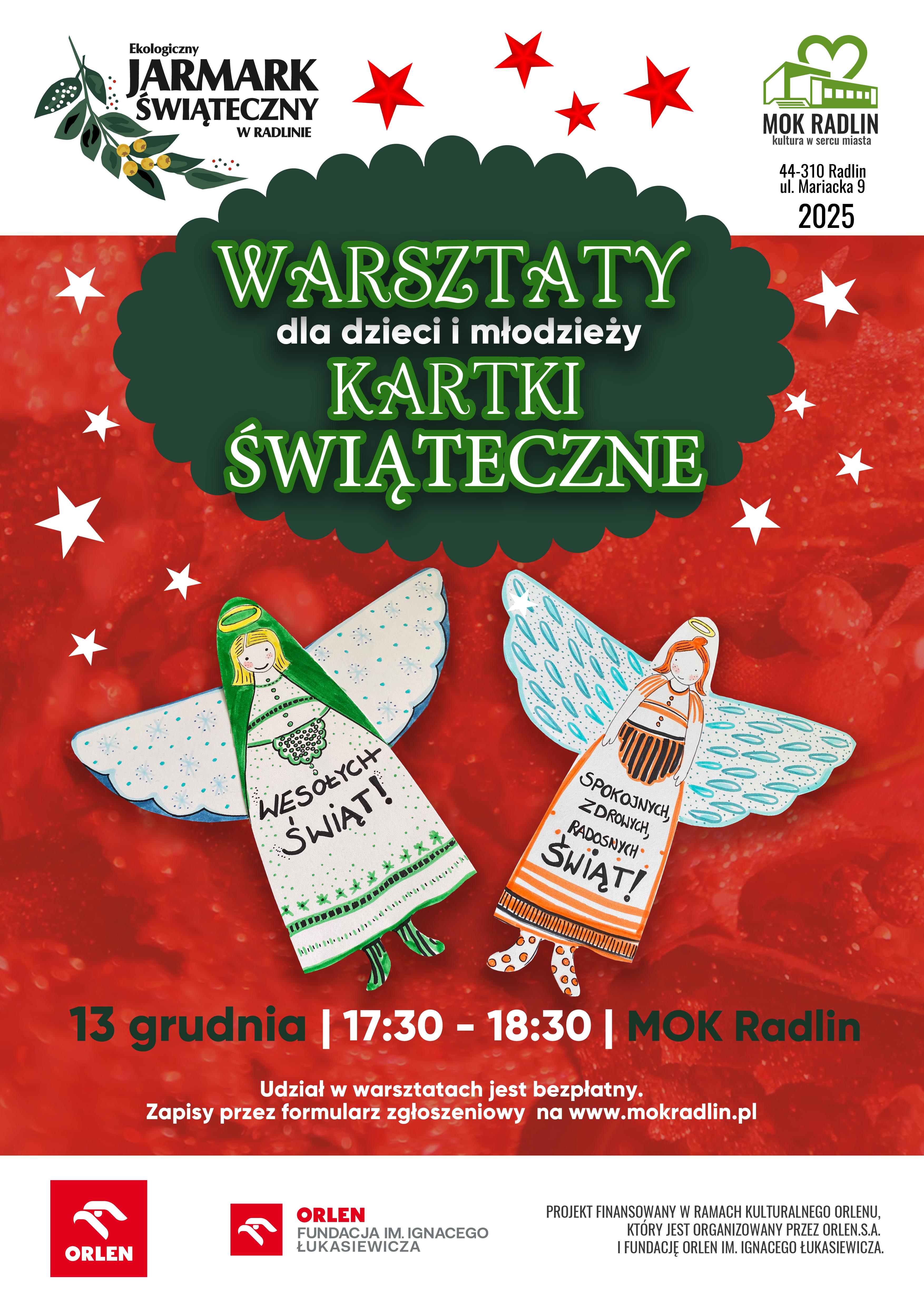 Kartki Świąteczne - Warsztaty dla dzieci i młodzieży