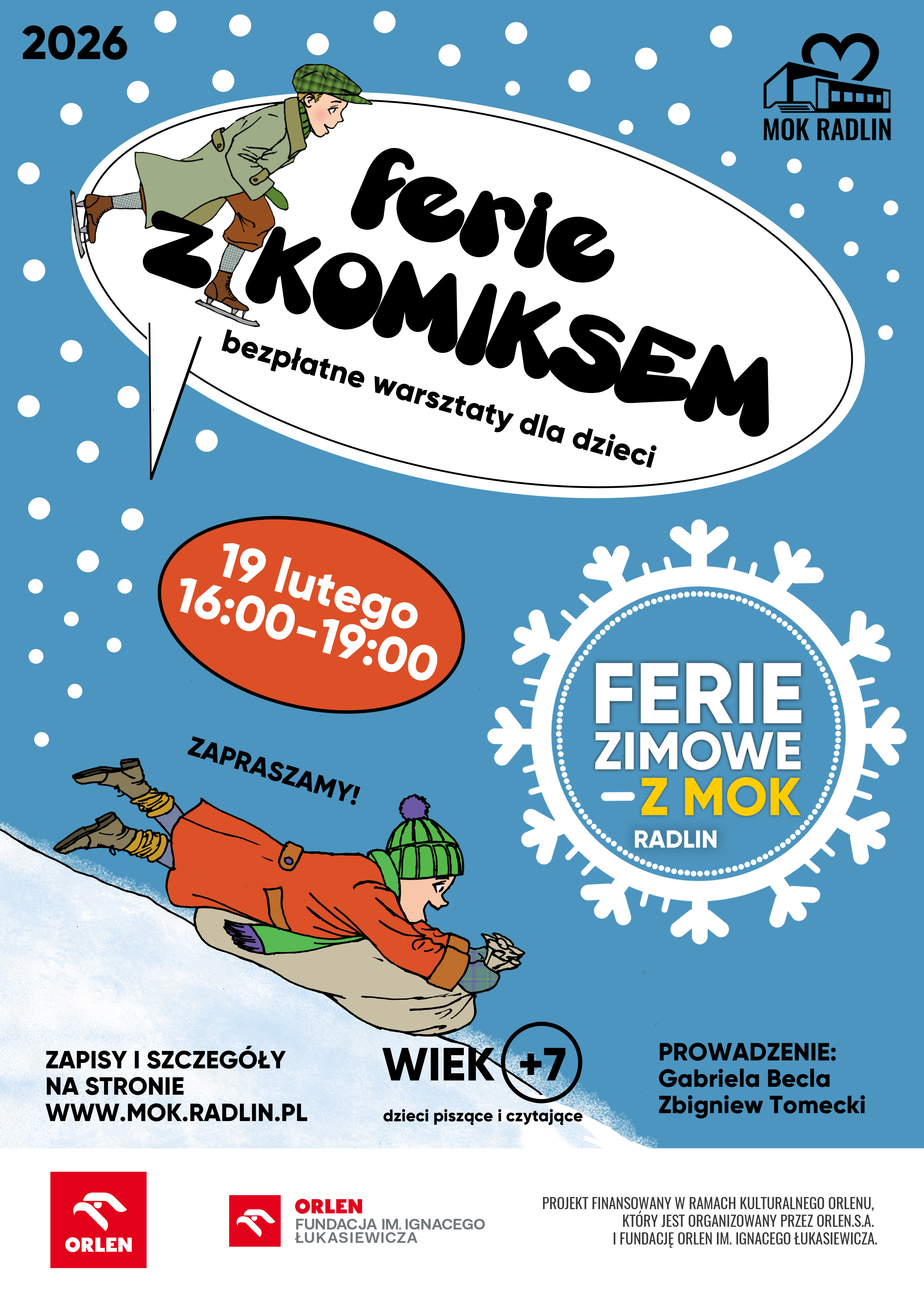 Plakat - warsztaty komiksowe