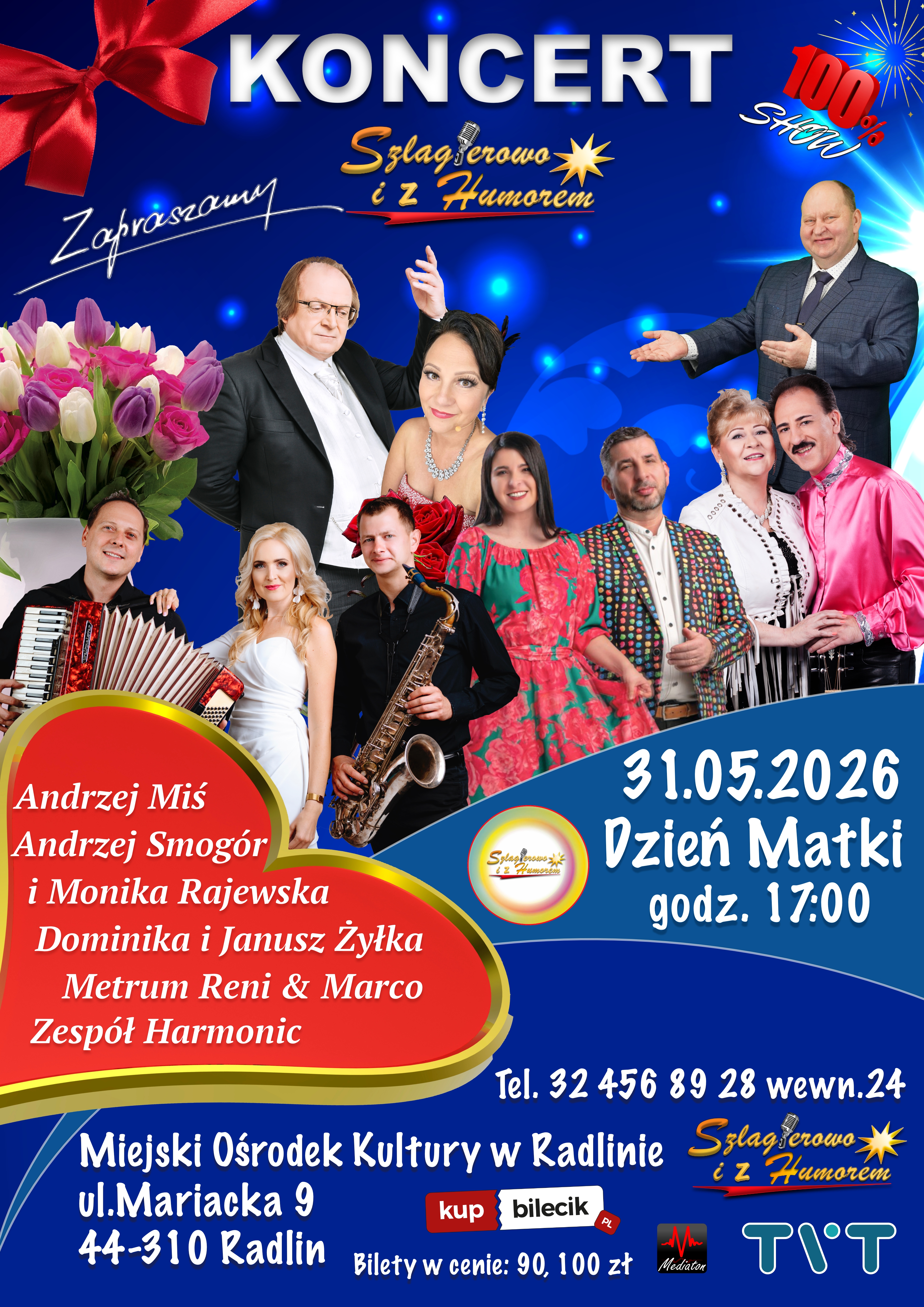Plakat - Szlagierowo i z HUmorem w Radlinie
