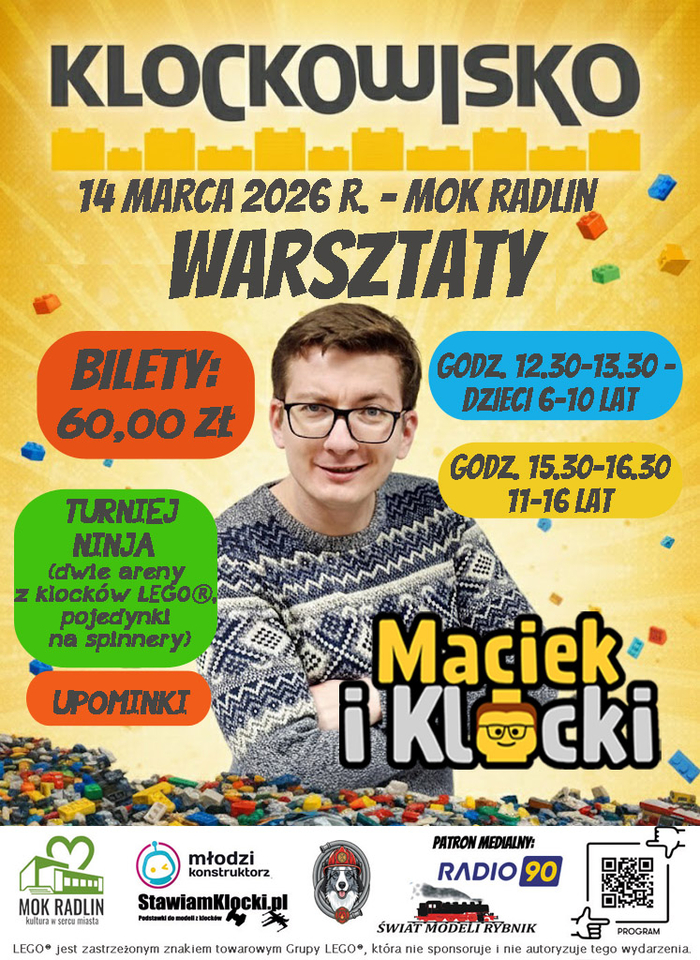KLOCKOWISKO 2026 - WARSZTATY - MACIEK I KLOCKI