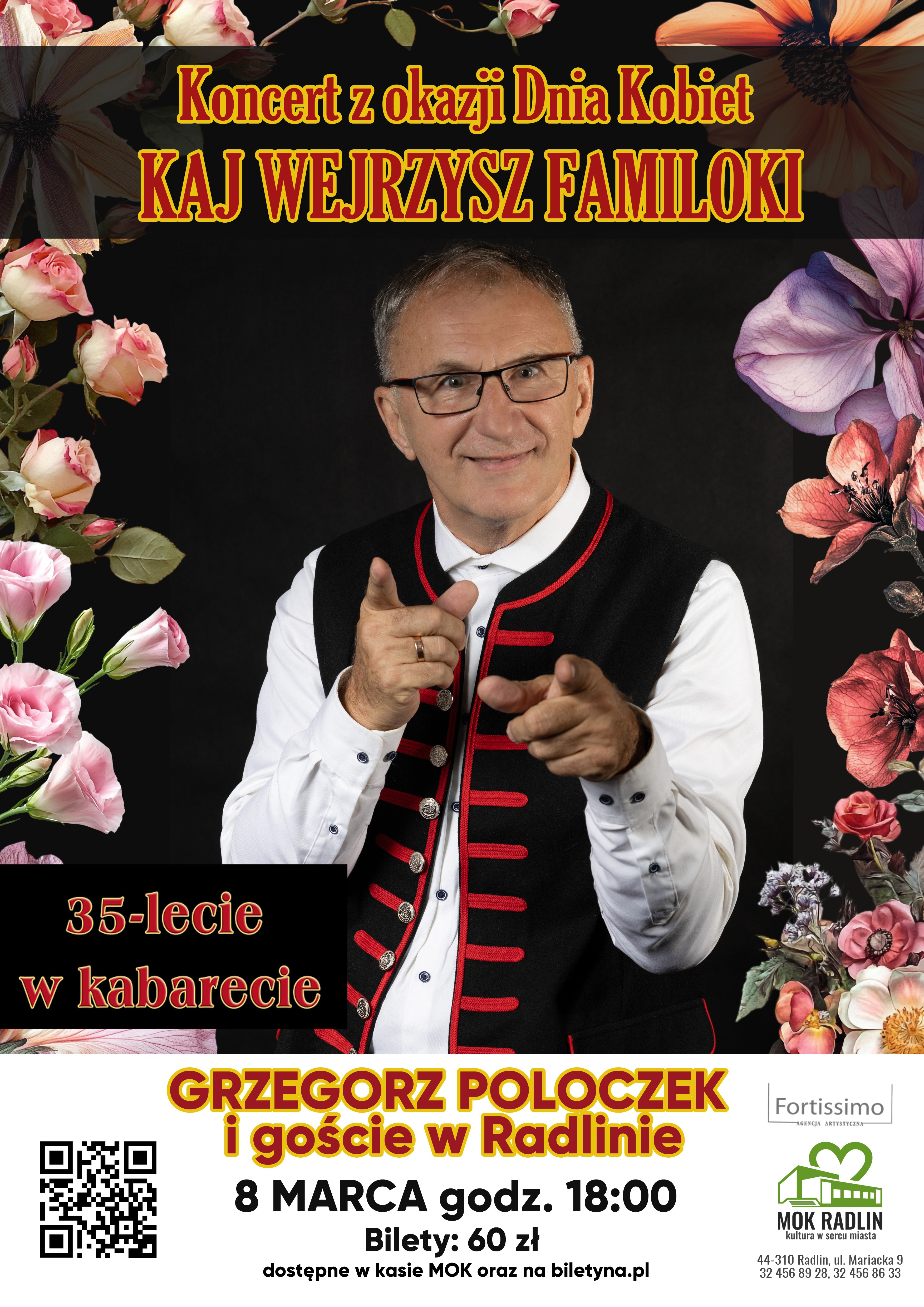 Plakat Koncert z okazji Dnia Kobiet - KAJ WEJRZYSZ FAMILOKI