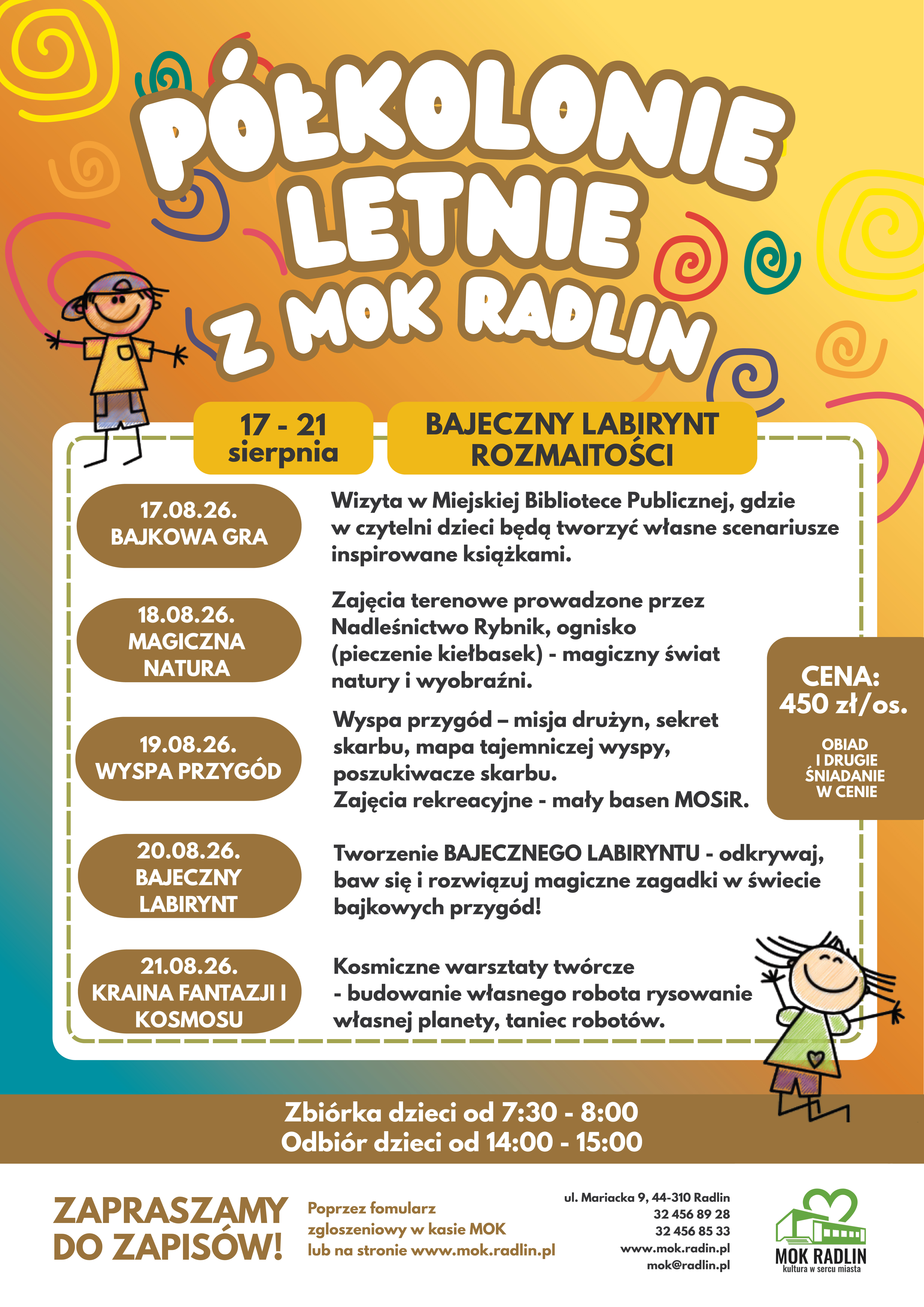 P&Oacute;ŁKOLONIE LETNIE - 17-21 SIERPNIA